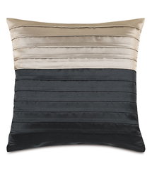 Online Designer Bedroom ARWEN PLEATED DECORATIVE PILLOW IN BLACK