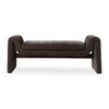 Manson Modern Charcoal Bench, Benche by Uttermost, 60" width x 23.5" height x 19" depth thumbnail 1