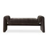 Manson Modern Charcoal Bench, Furniture by Uttermost, 60" width x 23.5" height x 19" depth thumbnail 1