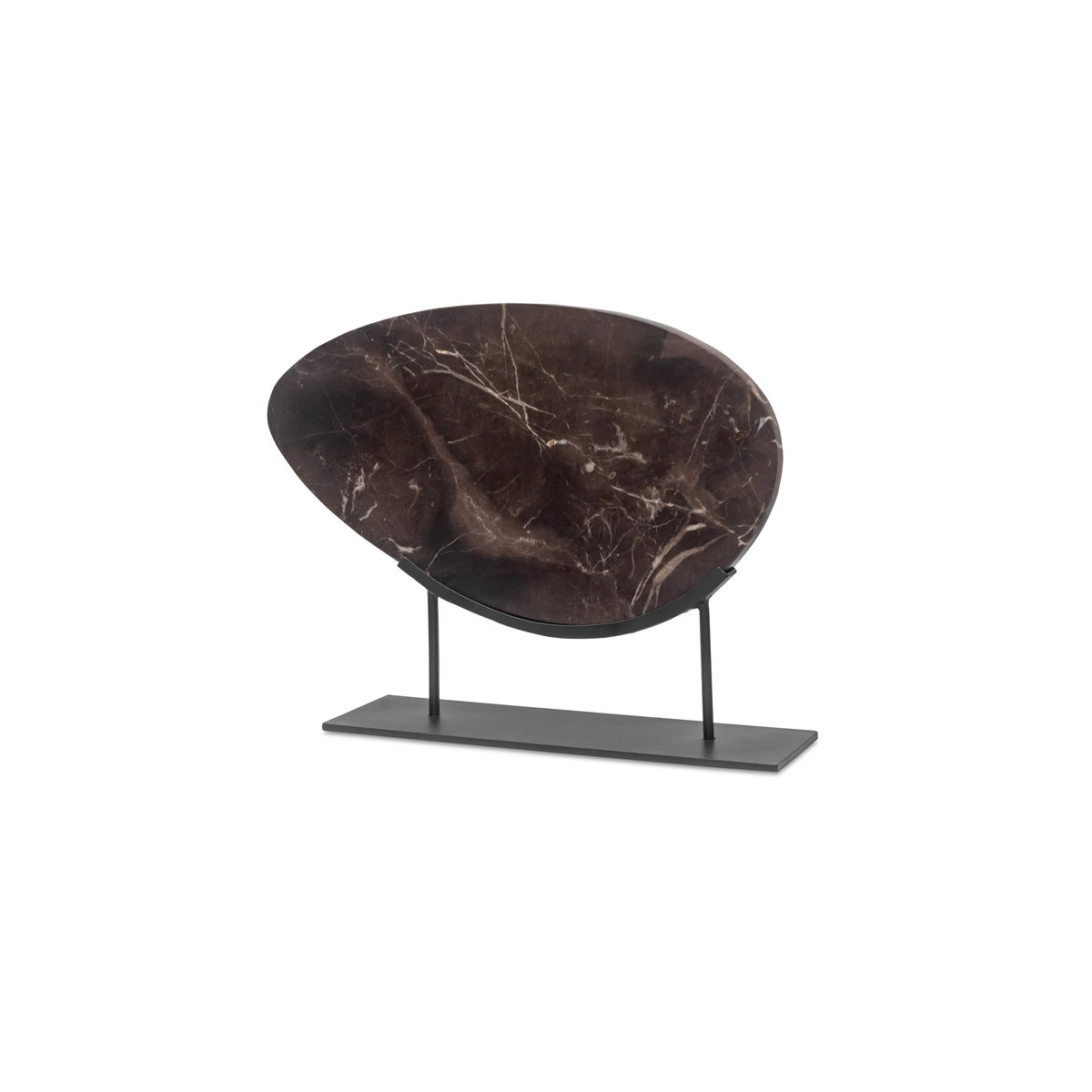 Galen Sculpture Saint Laurent Brown Marble, Figurines & Statue by Moe's Home, 15" width x 12" height x 4" depth View 2