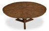 Casual Jupe Dining Table Light Mink Med, by Sarreid, 4'7" length x 4'7" width x 2'6" height thumbnail 4