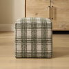 Joie Ireland Plaid Ottoman, by Uttermost, 18" width x 18" height x 18" depth thumbnail 3