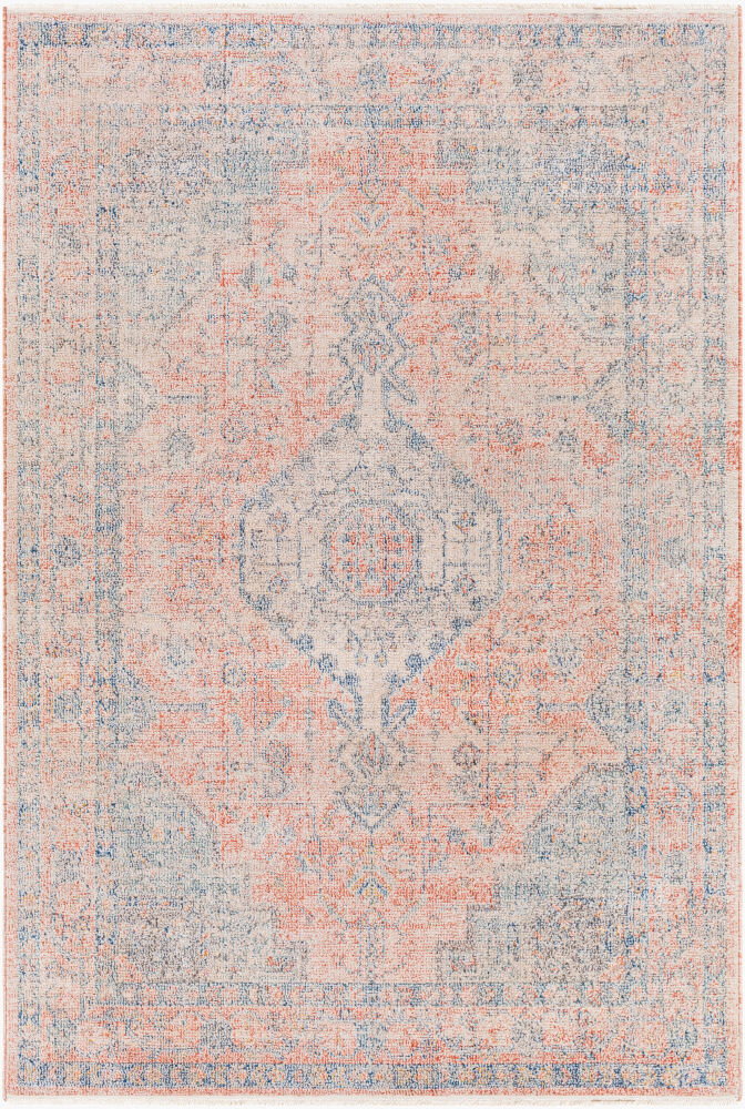 Subtle Machine Woven Rug, by Surya, 1'3.75" length x 1'3.75" width