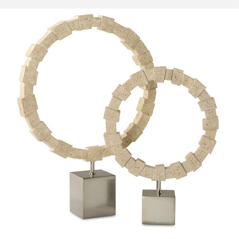 Ivory Fusion Stone Rings, S/2