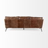 Cochrane II 82L x 33W x 32.25H Brown Leather Three Seater Sofa, Sofas & Sectional by Mercana, 82" length x 33" width x 32.25" height thumbnail 5