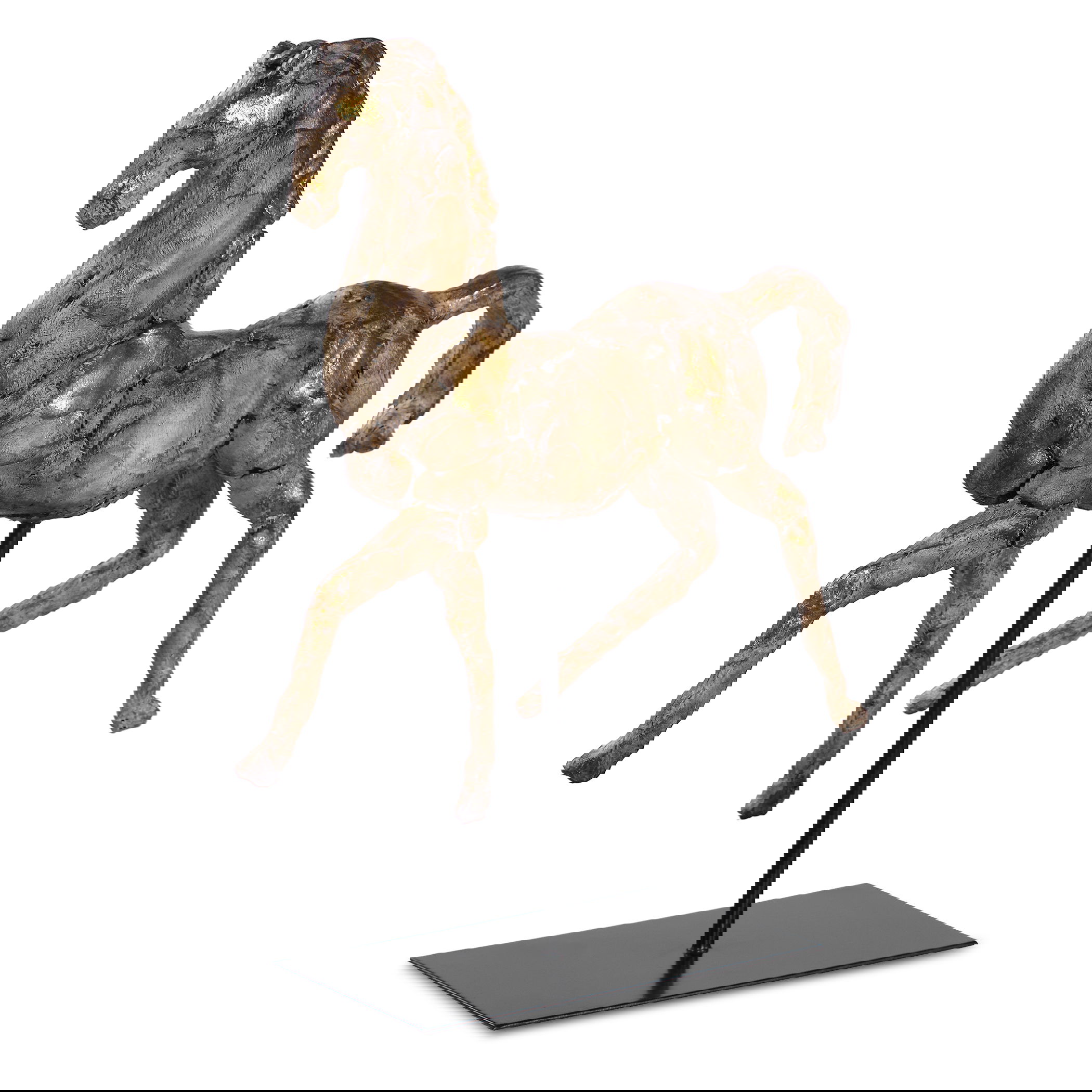 Caballo Dorado Horse Sculpture large image 