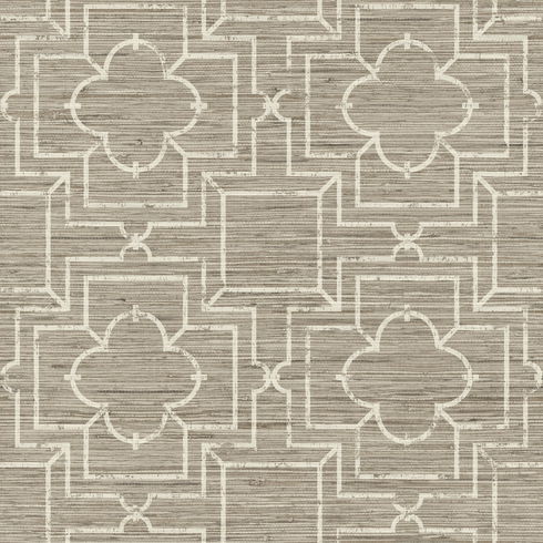 Quatrefoil Trellis Neutral Peel & Stick Wallpaper