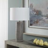 Monolith Gray Table Lamp, by Uttermost, 16" width x 28.5" height x 16" depth thumbnail 4