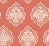 Signet Medallion Damask Coral Wallpaper thumbnail 0
