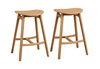 Skol Counter Height Stool, Caramelized, (Set of 2), Counter & Bar Stool by Greenington, 15.75" length x 20" width x 27.75" height thumbnail 2