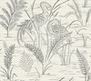 Fernwater Cranes Black & Grey Wallpaper, by York Wall, 27' length x 2'3" width x 0.02" depth thumbnail