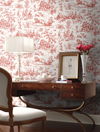 Seasons Toile Scarlet Wallpaper thumbnail 3
