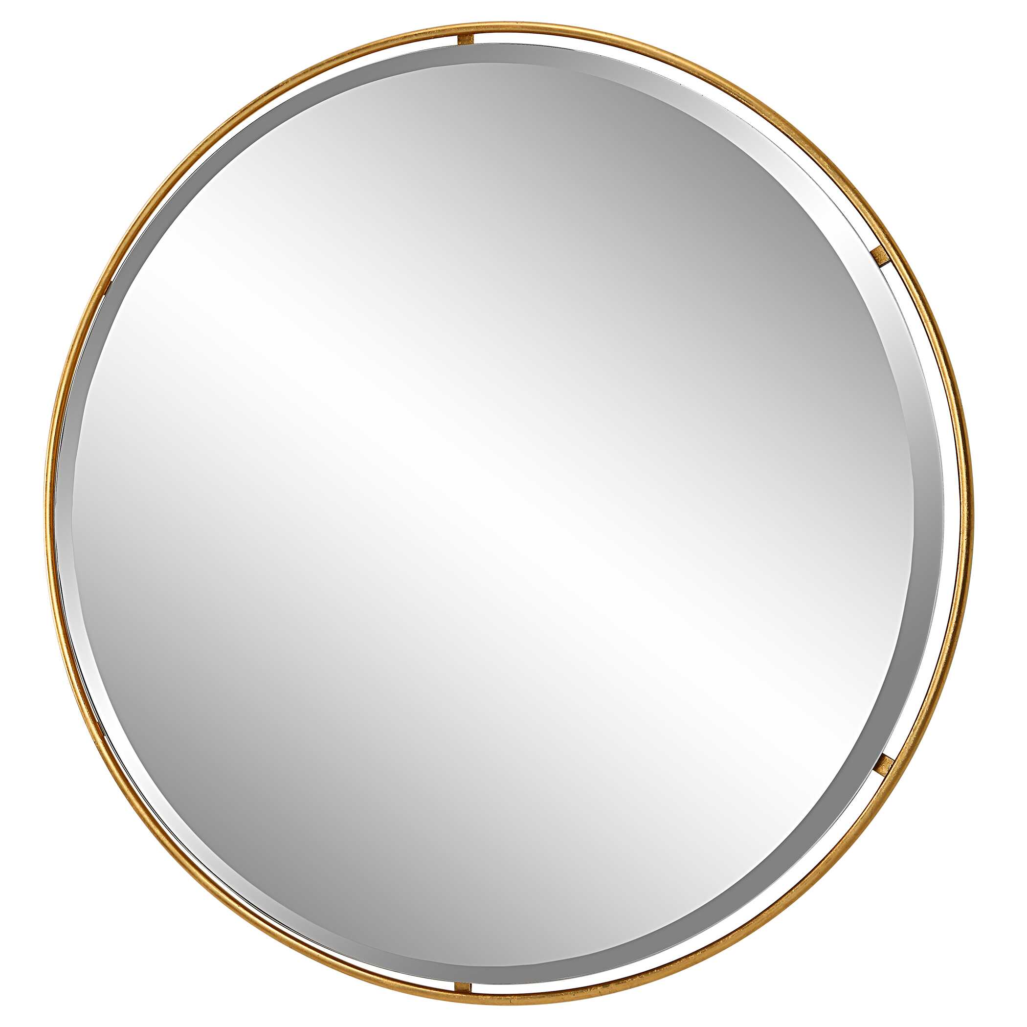 Canillo Gold Round Mirror, by Uttermost, 42" width x 42" height x 0.75" depth View 5