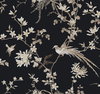 Bird & Blossom Chinoserie Black Wallpaper, by York Wall, 27' length x 2'3" width x 0.02" depth thumbnail 1