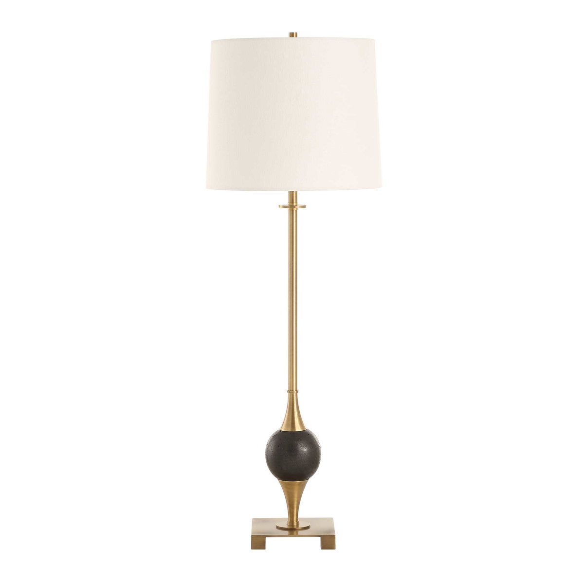 Dempsey Marble Buffet Lamp, Table Lamp by Uttermost, 12" width x 35" height x 12" depth View 5