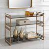 Stacked Up Gray Glass Console Table, Furniture by Uttermost, 40.25" width x 32.5" height x 16" depth thumbnail 4