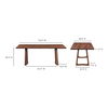 Silas Dining Table Walnut Brown thumbnail 6