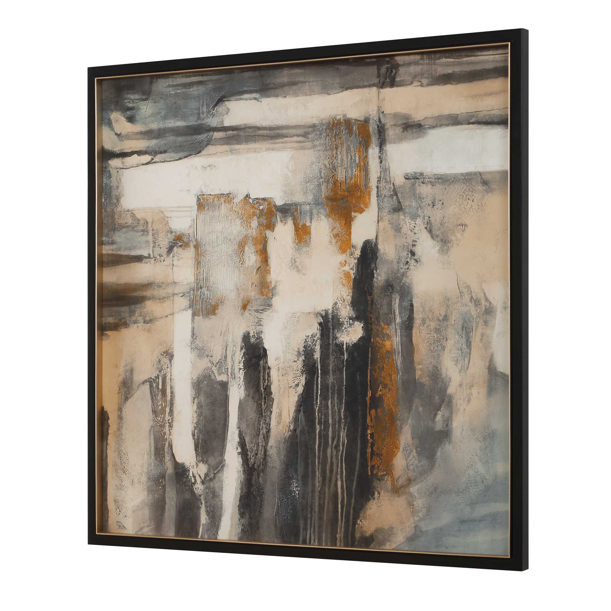 Landslide Framed Abstract Print, Painting by Uttermost, 41.75" width x 41.75" height x 1.37" depth View 4