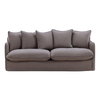 Lexia Sofa Slipcover Stone, Sofas & Sectional by Dovetail, 82.79" width x 29.34" height x 38.19" depth thumbnail 2