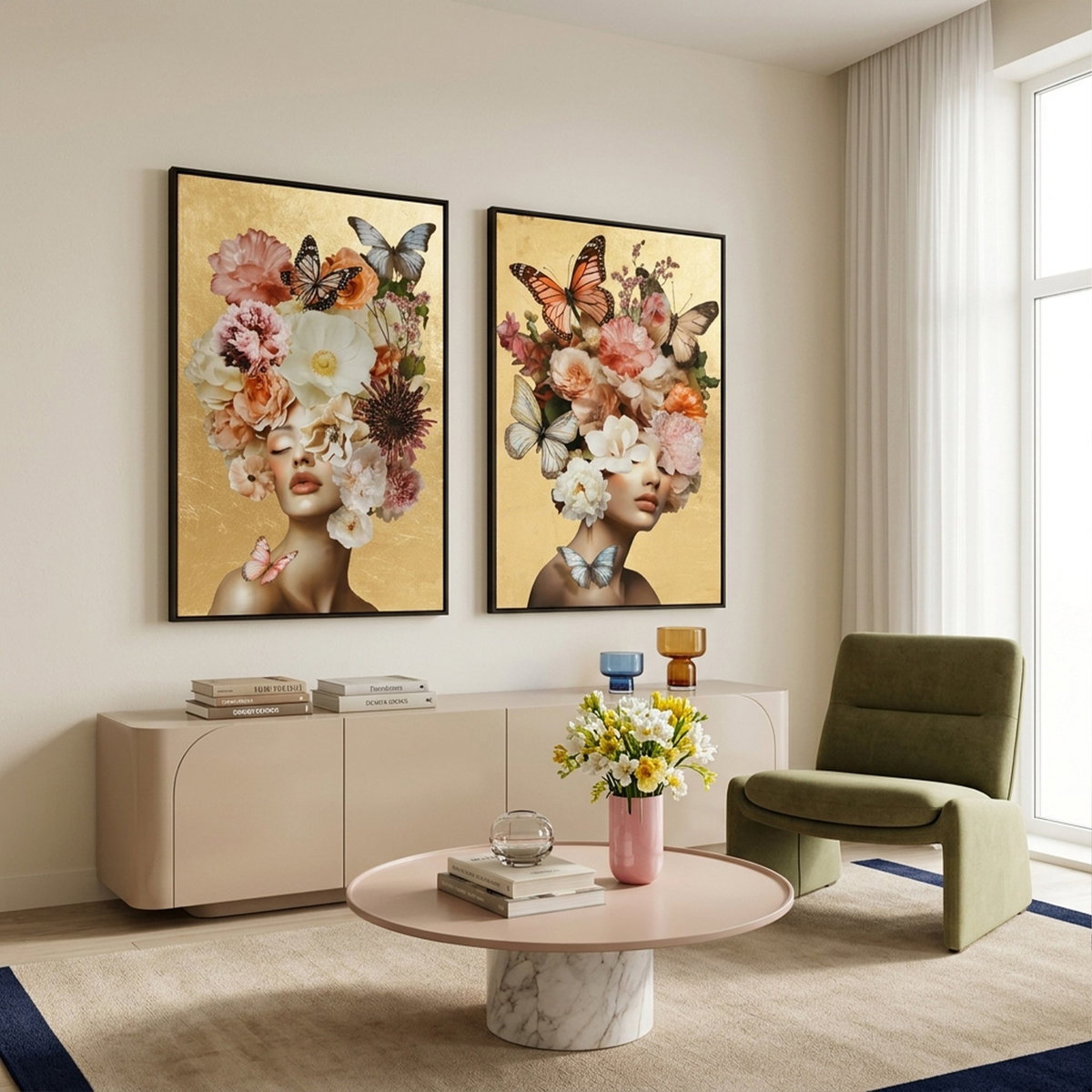 Butterfly Aficionado (Gold Leaf), by Oliver Gal,  20x30 View 4