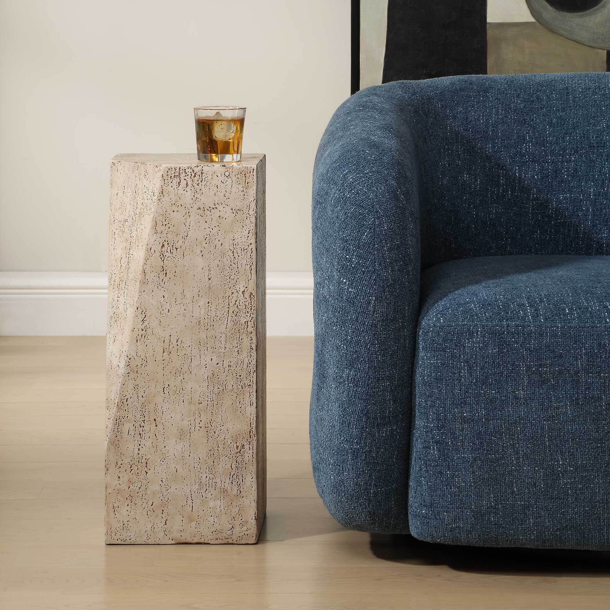 Leroy Concrete Outdoor Drink Table large image 