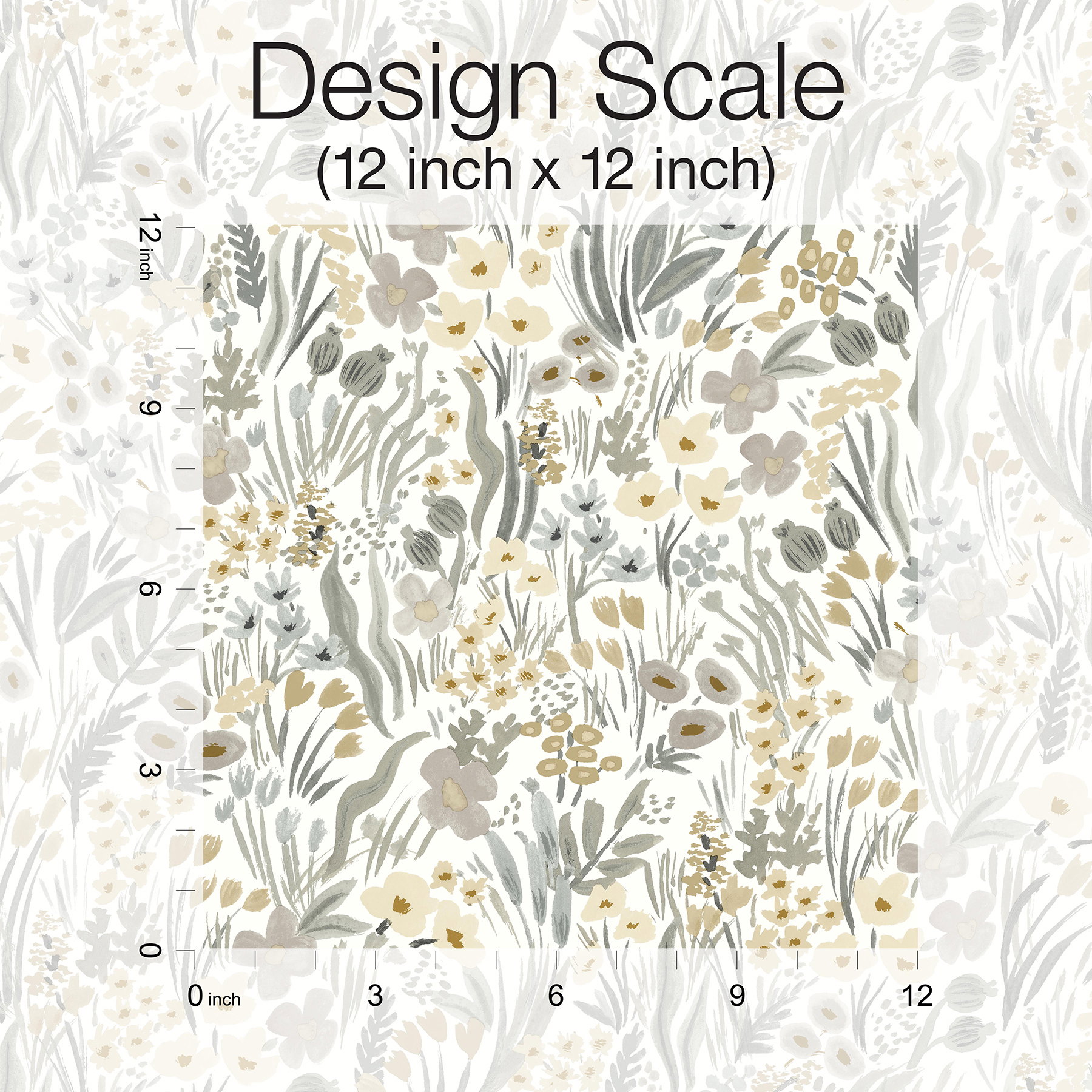 Lea Linen Peel & Stick Wallpaper, by York Wall, 20' length x 2'3" width x 0.02" depth View 4