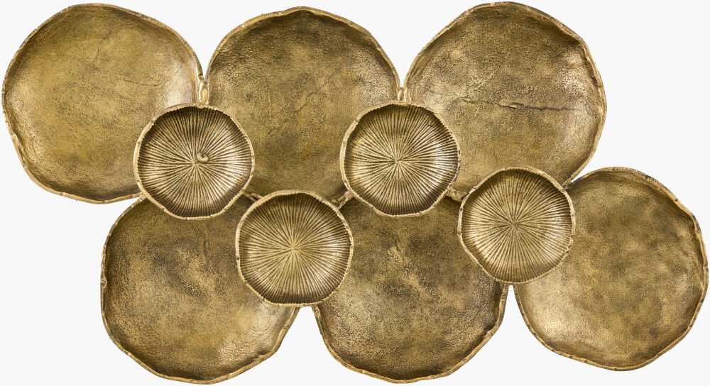 Aaina Wall Sculpture, Sculptural Wall Art by Surya, 34" width x 19" height