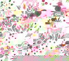 Reverie Pink & Green Peel & Stick Wallpaper, by York Wall, 20' length x 2'3" width x 0.02" depth thumbnail 1