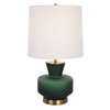 Trentino Dark Emerald Green Table Lamp, by Uttermost, 1'4" width x 2'4" height x 1'4" depth thumbnail 1