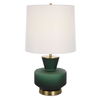 Trentino Dark Emerald Green Table Lamp, by Uttermost, 16" width x 28" height x 16" depth thumbnail 1