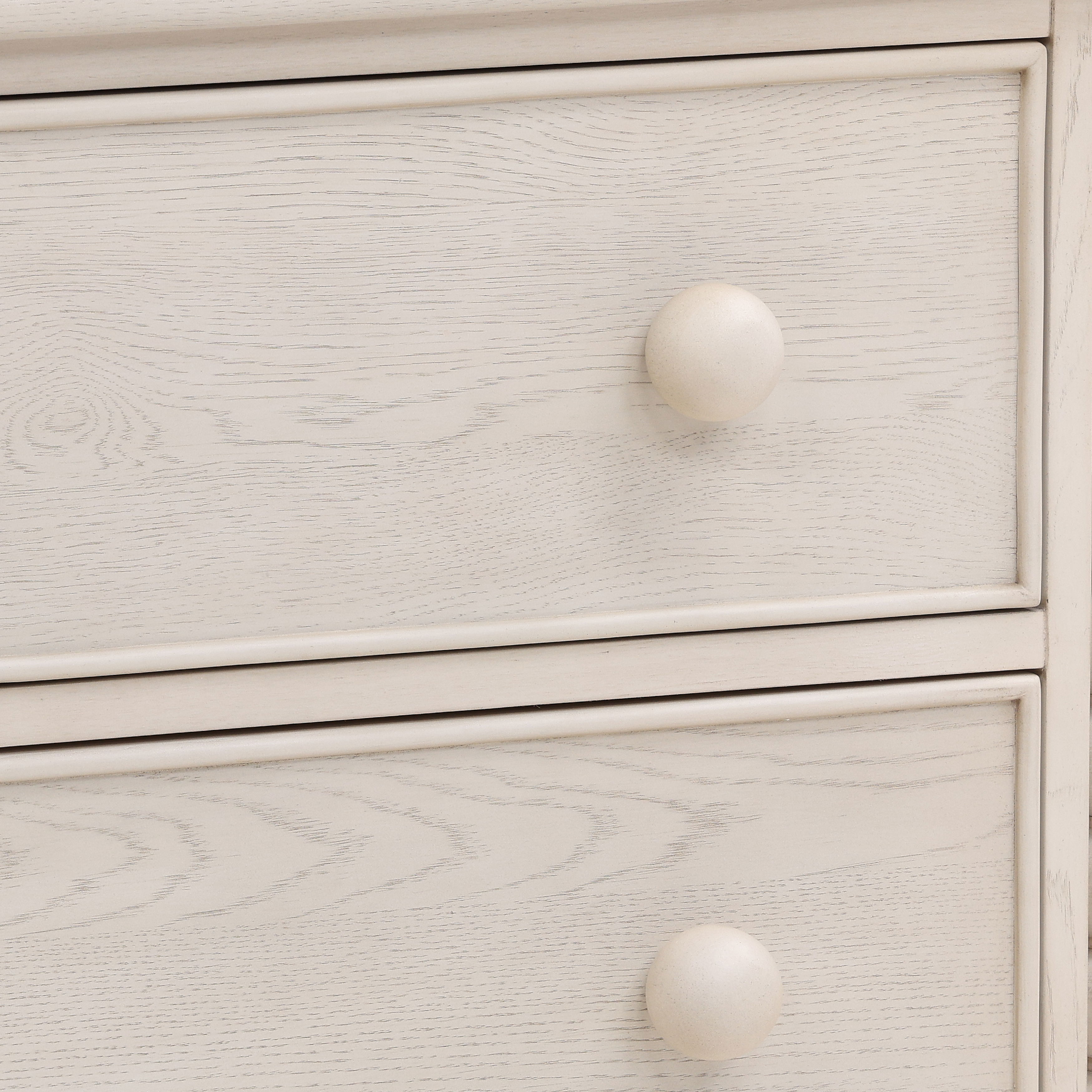 Marcellina Dresser Whitewash, by Dovetail, 40.1" width x 36" height x 17.75" depth View 7