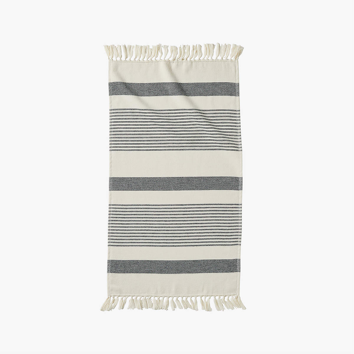 Online Designer Bathroom Hali Organic Cotton Black and White Hand Towel