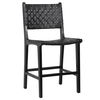 Dale Counter Stool Black Leather Black Frame thumbnail 0