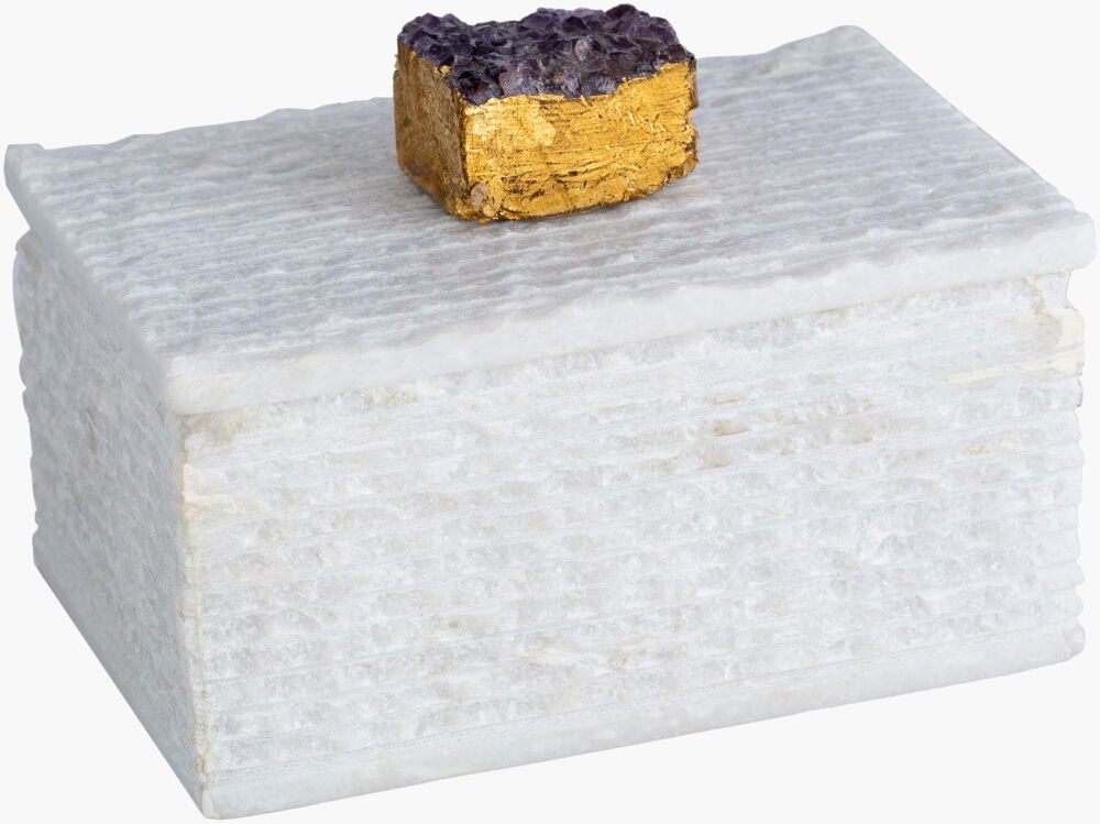 Amethyst Box, Boxe by Surya, 4" width x 3" height
