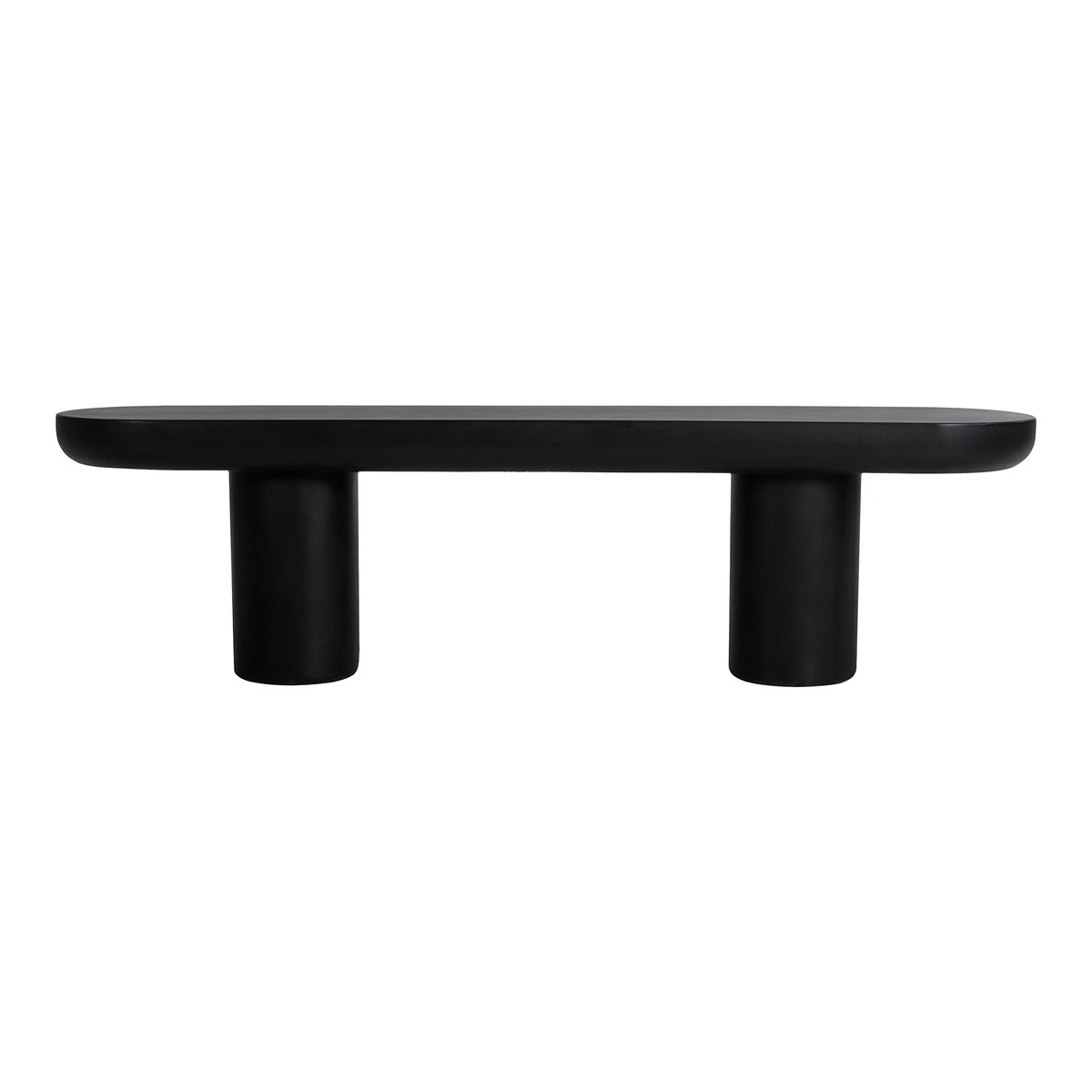 Rocca Bench Black, Benche by Moe's Home, 68" width x 18.5" height x 15.75" depth View 1