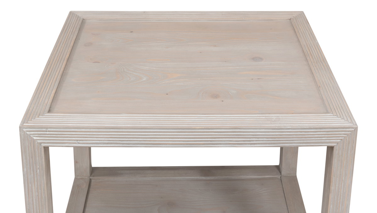 Camden Side Table, by Sarreid, 2'4" length x 1'10" width x 2' height View 10