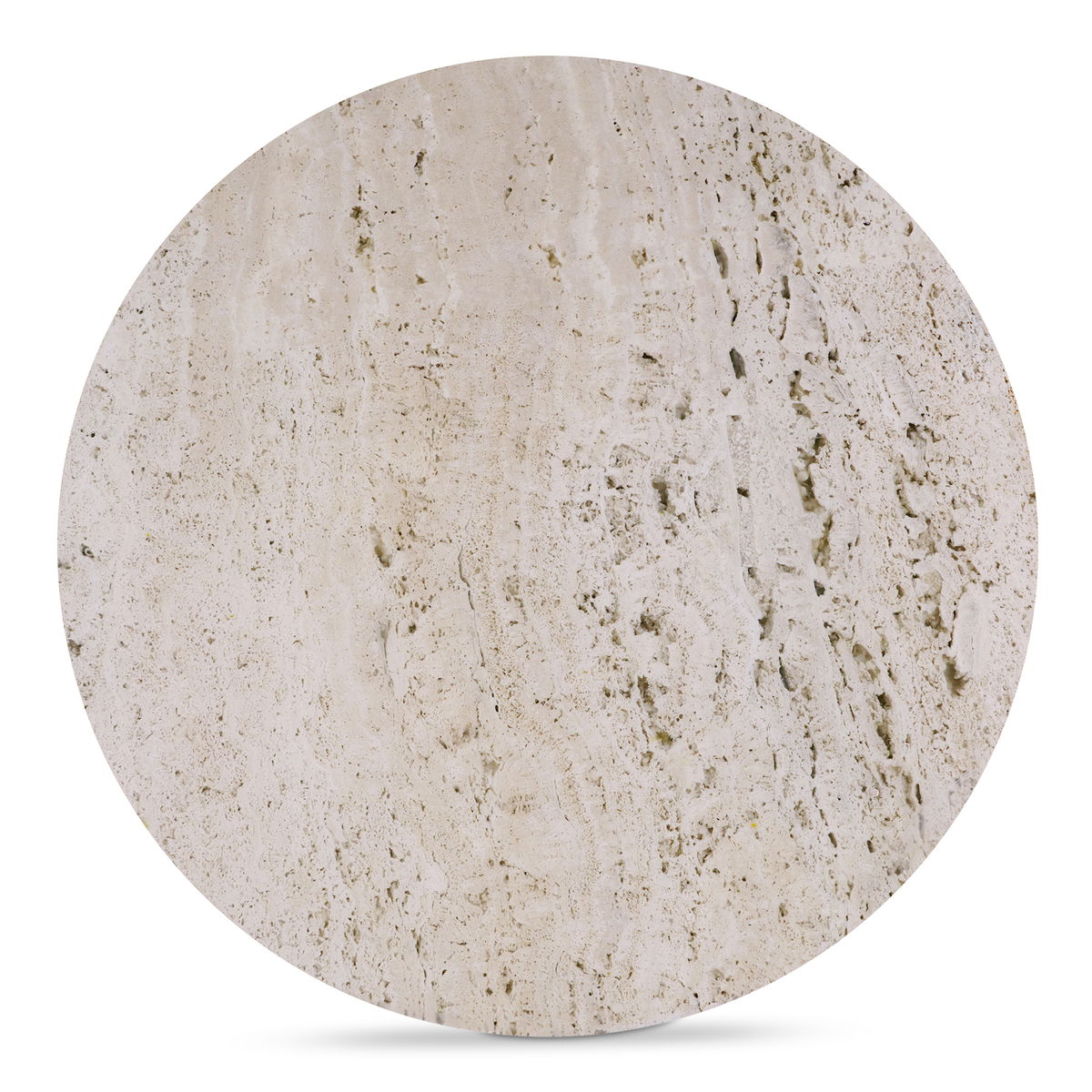 Landon Accent Table Beige Travertine, Side & End Table by Moe's Home, 17.72" width x 18.5" height x 17.72" depth View 5