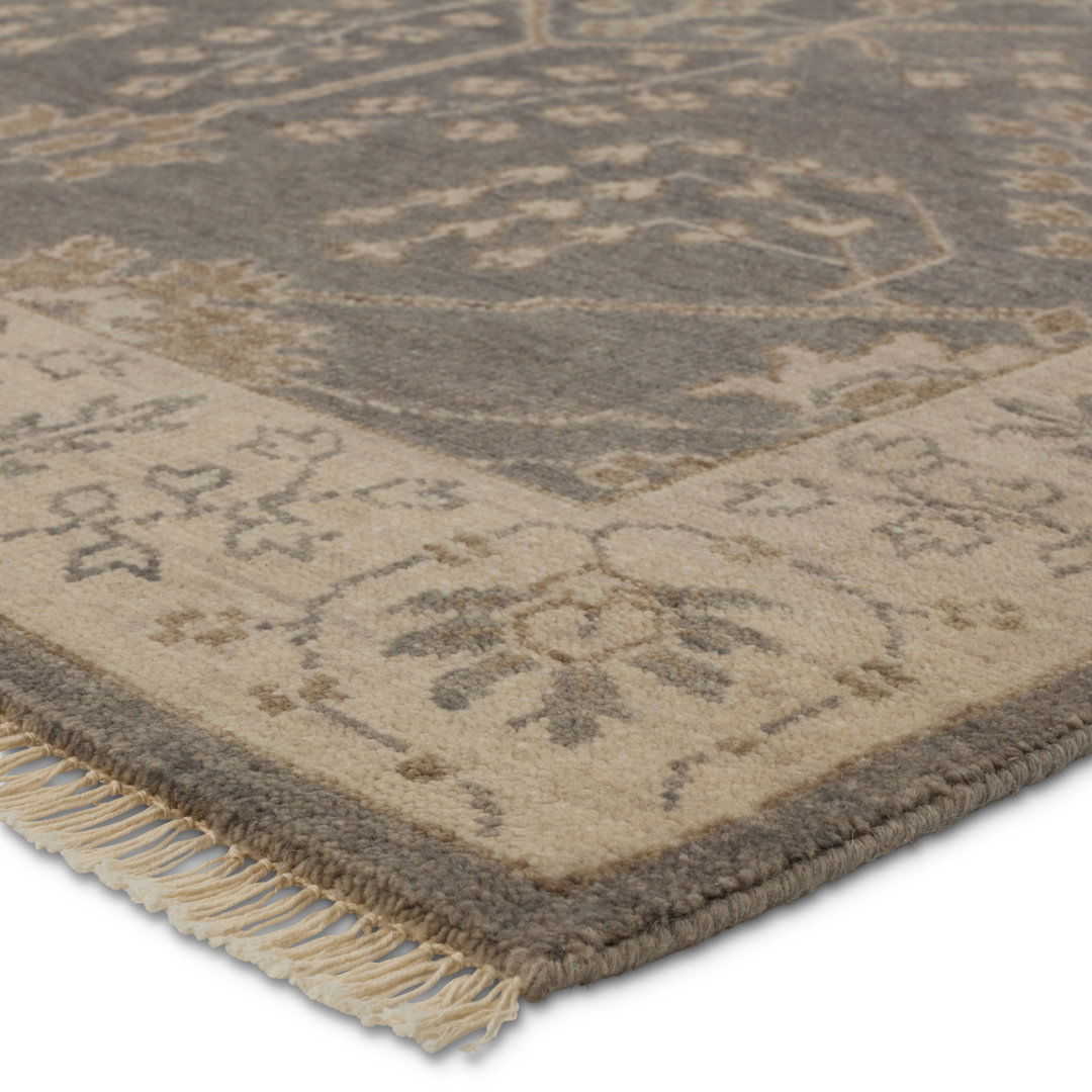 Liberty Hand-Knotted Gray/Silver Area Rug large image 