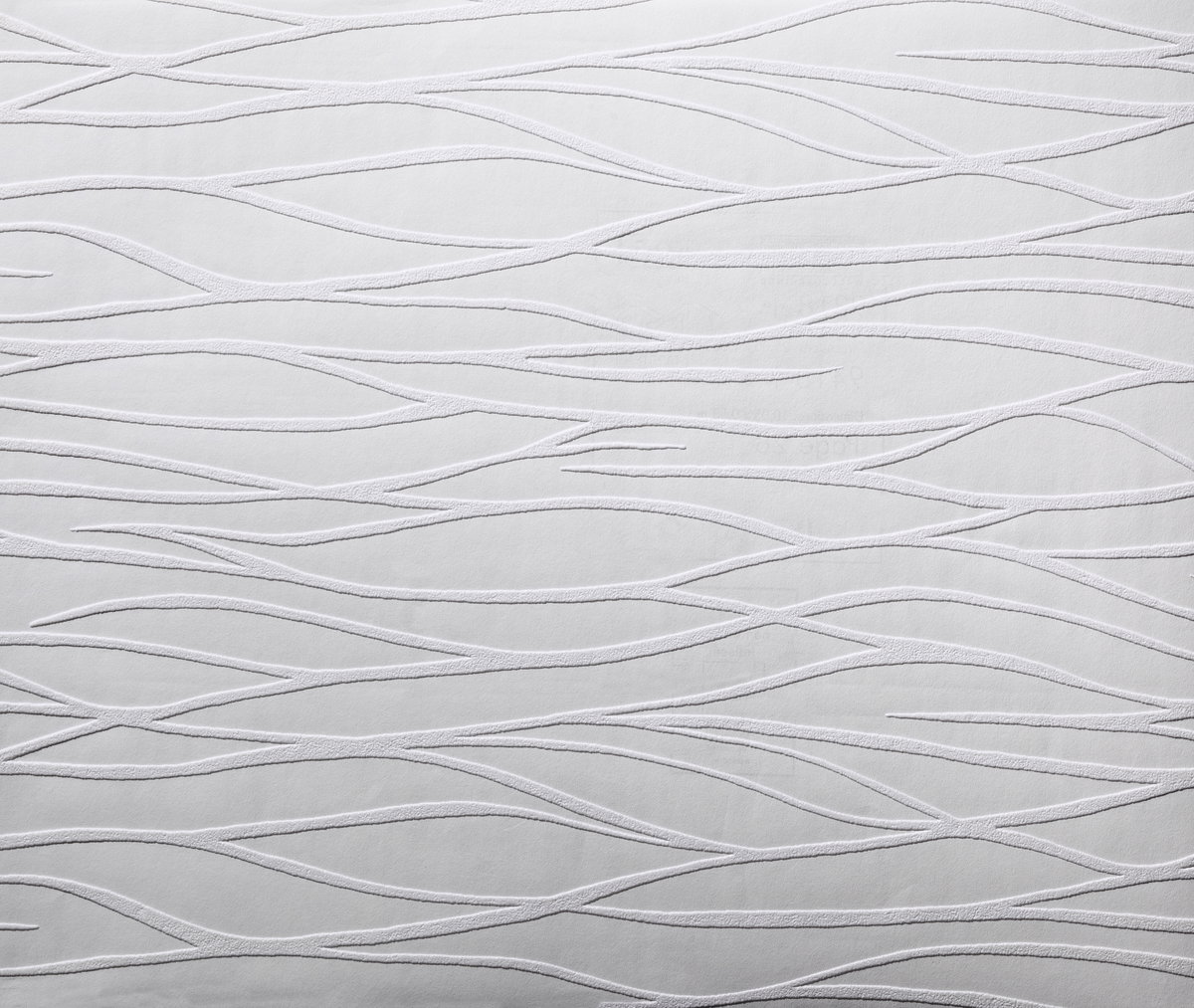 Organic Waves Paintable White Wallpaper, by York Wall, 33' length x 1'9" width x 0.02" depth View 1