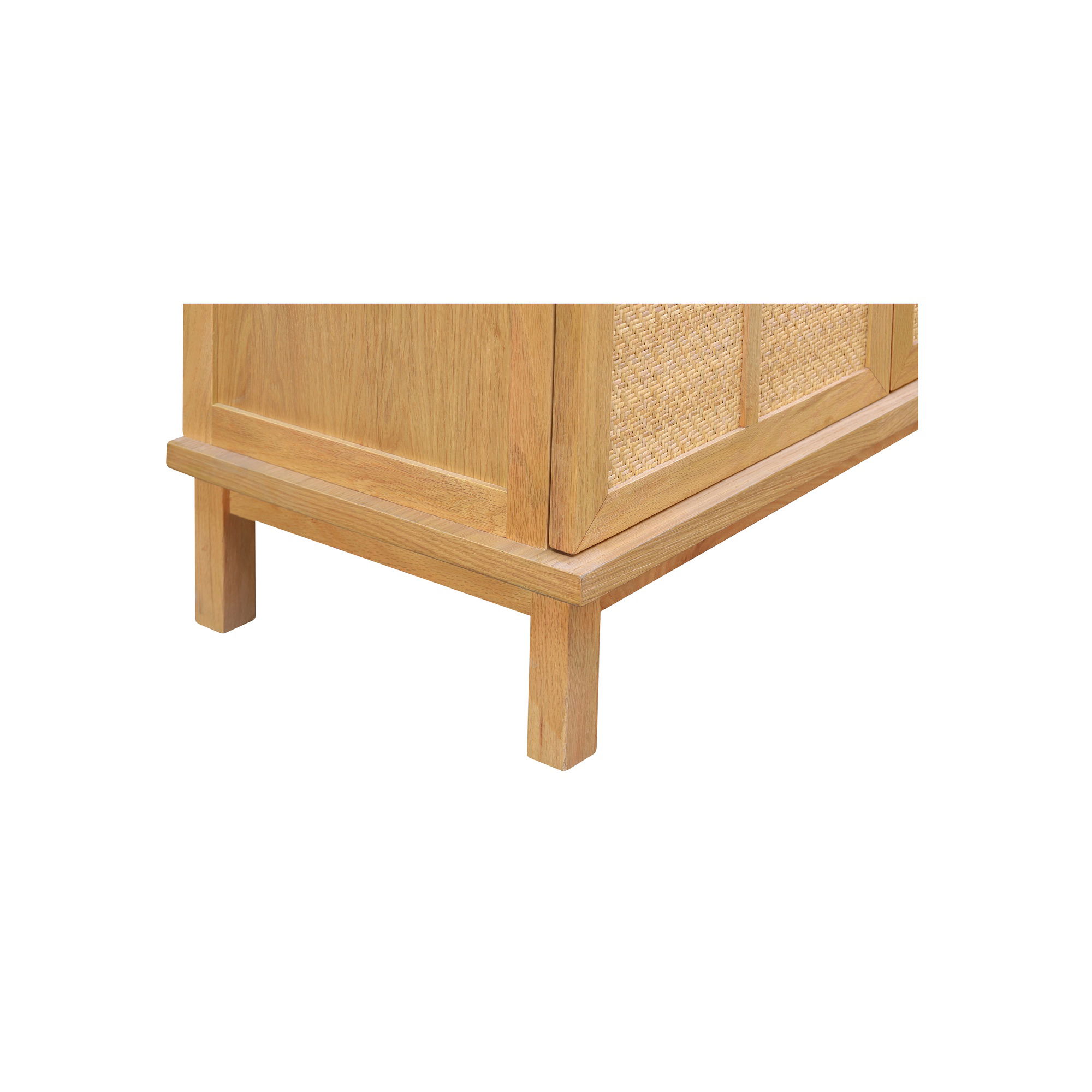 Seymour Tall Cabinet Natural, Cabinets & Sideboard by Moe's Home, 38" width x 80" height x 18" depth View 6