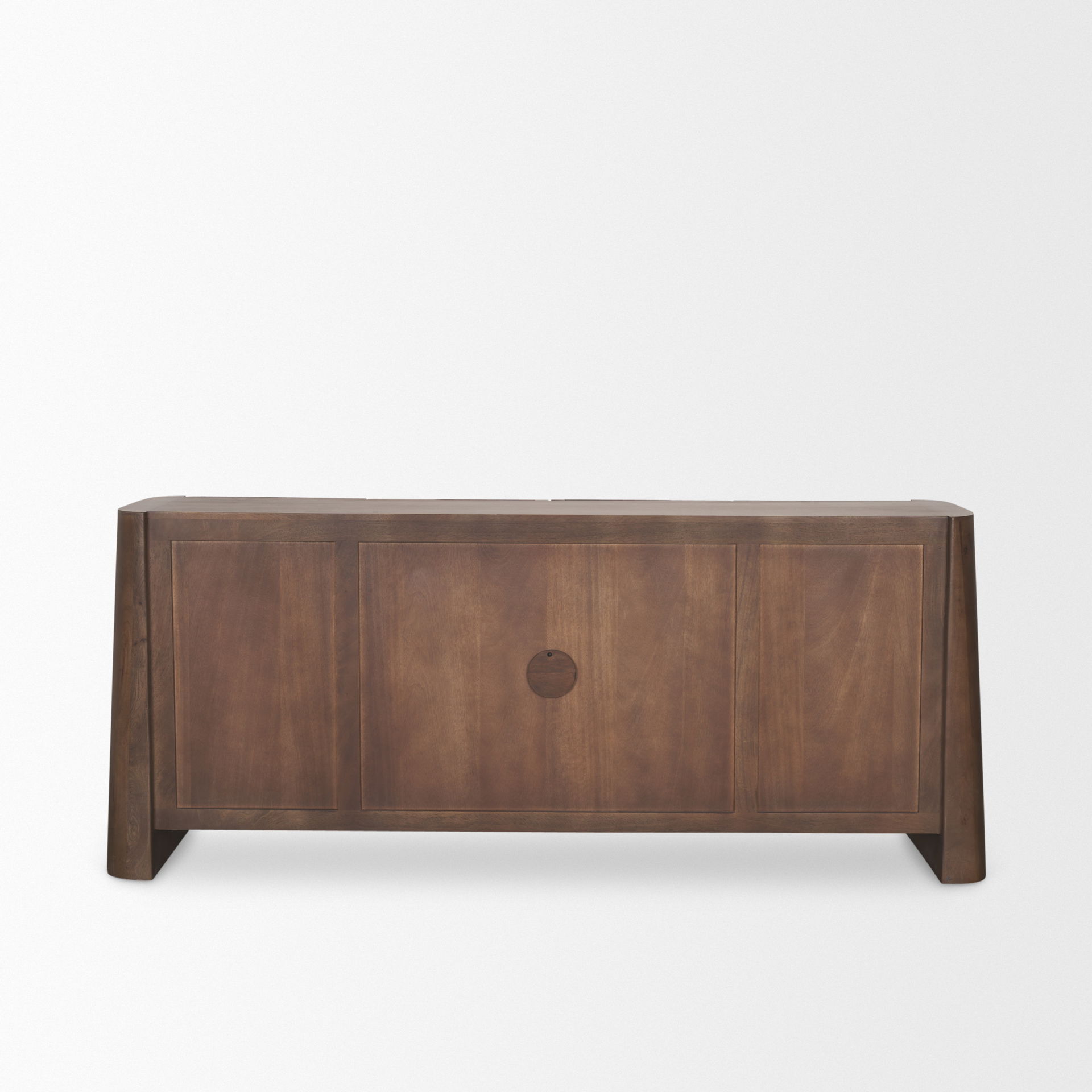 Tammar Brown Wood 4-Door Sideboard large image 