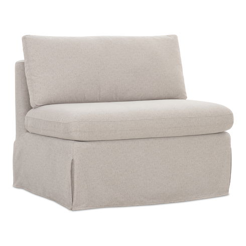 Fable Slipcover Dining Chair And Half Beige