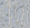 Bambou Toile Sky Blue Wallpaper, by York Wall, 27' length x 2'3" width x 0.02" depth thumbnail 1