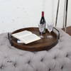 Reine Round Wooden Tray, Decorative Tray by Uttermost, 23.5" width x 4.25" height x 23.5" depth thumbnail 3