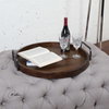 Reine Round Wooden Tray, Decorative Tray by Uttermost, 23.5" width x 4.25" height x 23.5" depth thumbnail 3