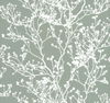 Budding Branch Silhouette Green Wallpaper thumbnail 0