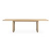 Round Off Large Dining Table Natural Oak, by Moe's Home, 104" width x 29" height x 39" depth thumbnail 1