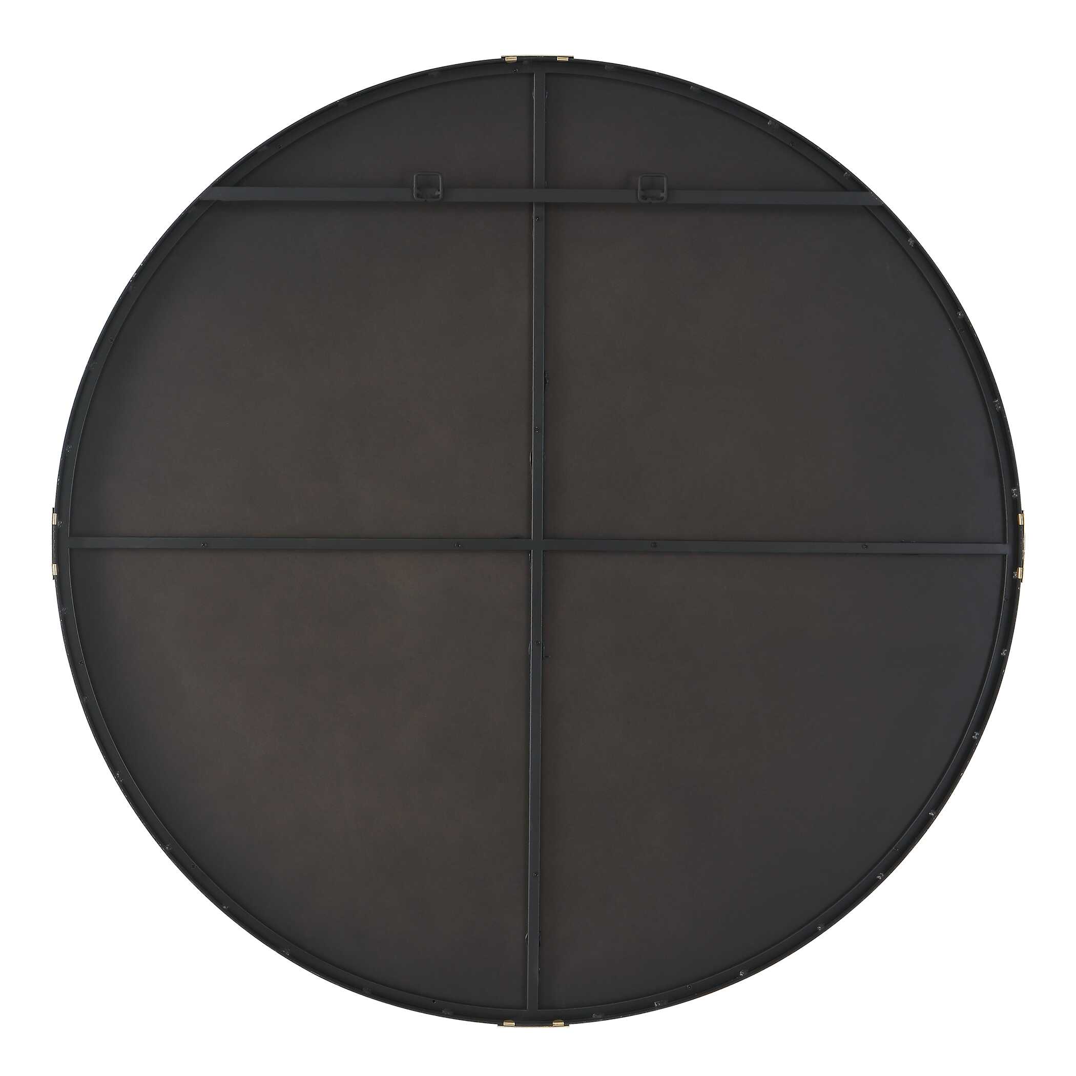 Clip Modern Round Mirror, by Uttermost, 42.25" width x 42.25" height x 1.62" depth View 7