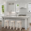 Brahma Backless 26in Seat Counter Stool | White Washed Wood, Counter & Bar Stool by Mercana, 14.5" length x 14.5" width x 26" height thumbnail 2