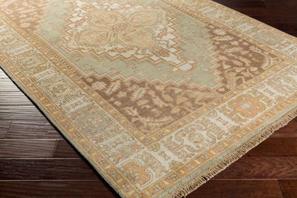Zeus Handmade Rug, by Surya, 1'6" length x 1'6" width